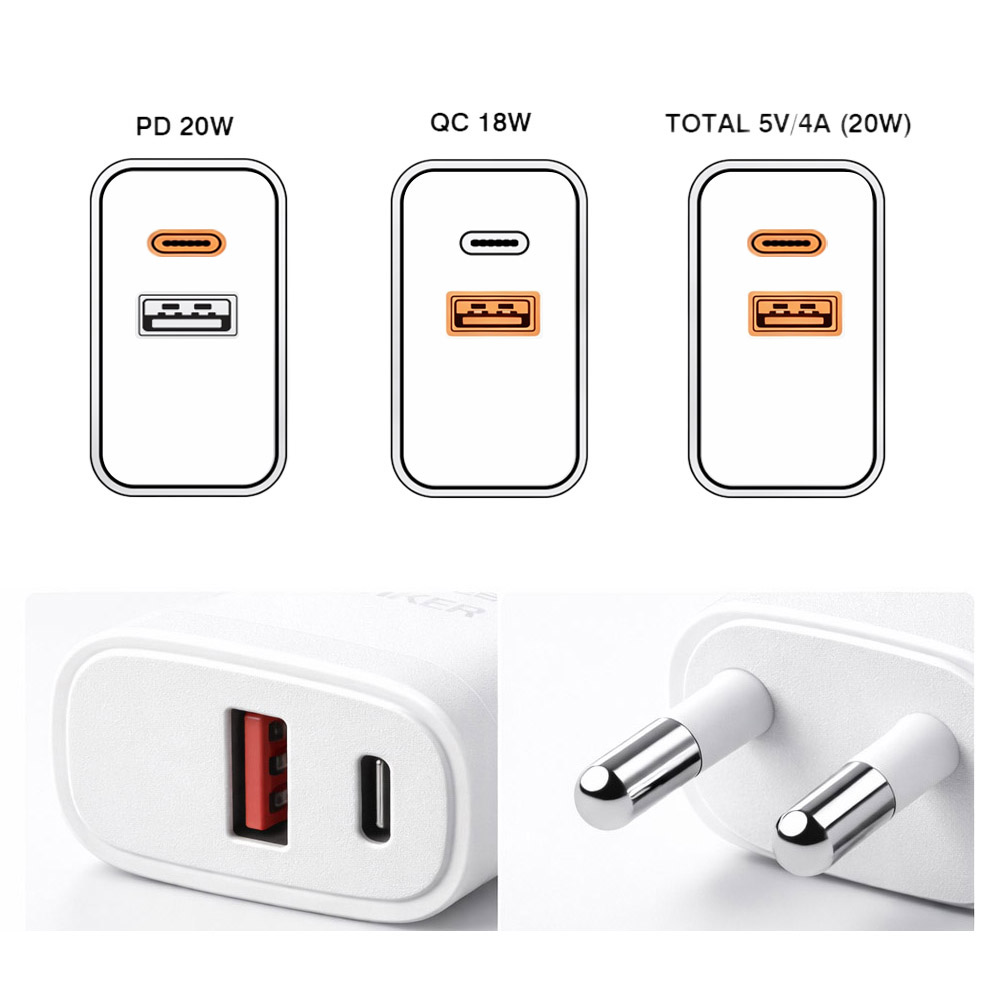 Dual Port USB Chargers Wholesale