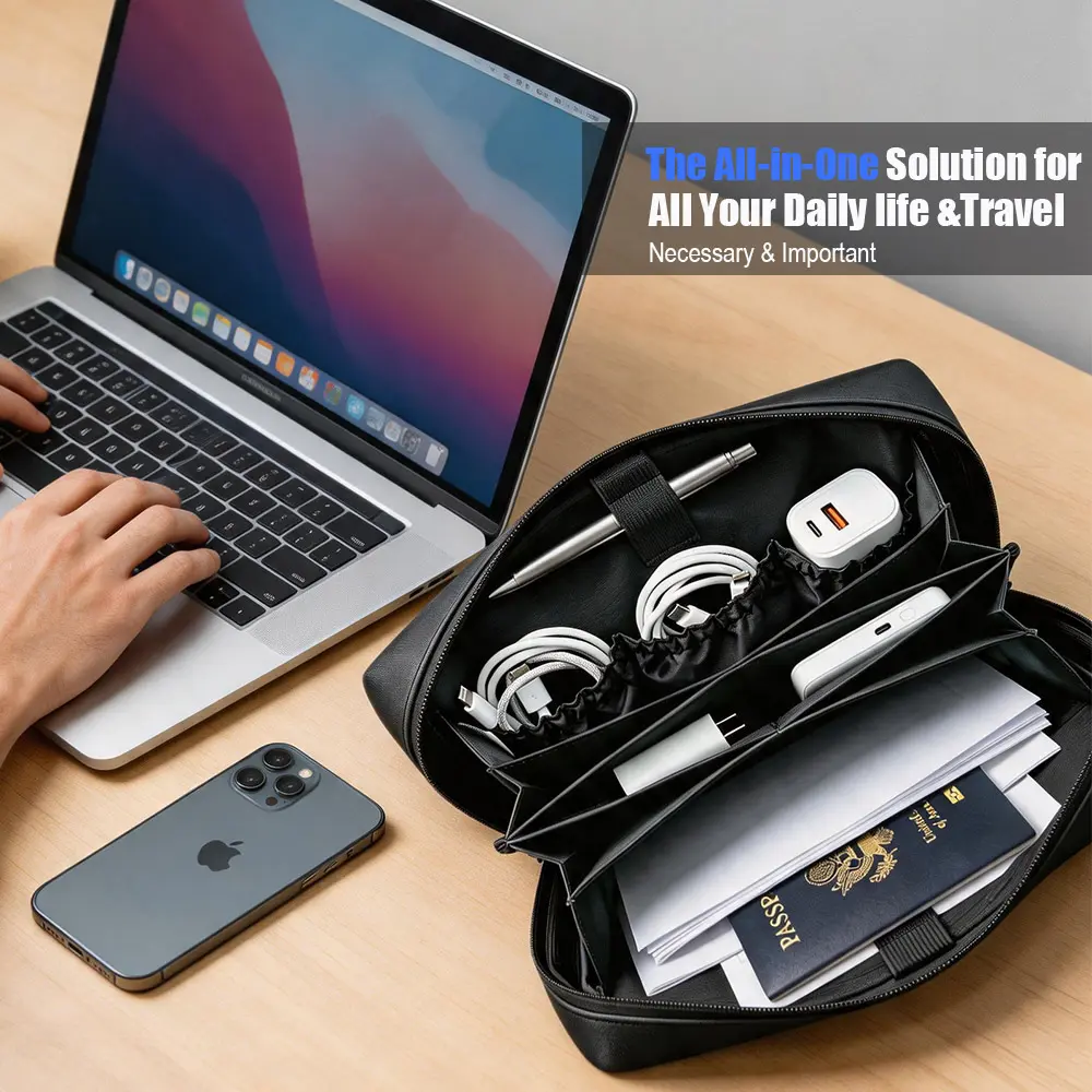 cosmetic and tech multi-purpose bag
