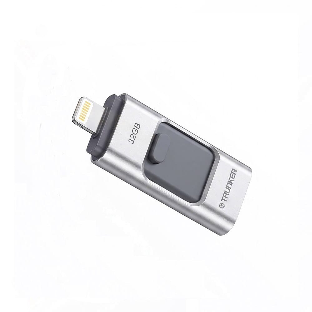 Trunker USB Flash Drive 3-in-1 USB C USB L Micro USB for iPhone iPad Android PC